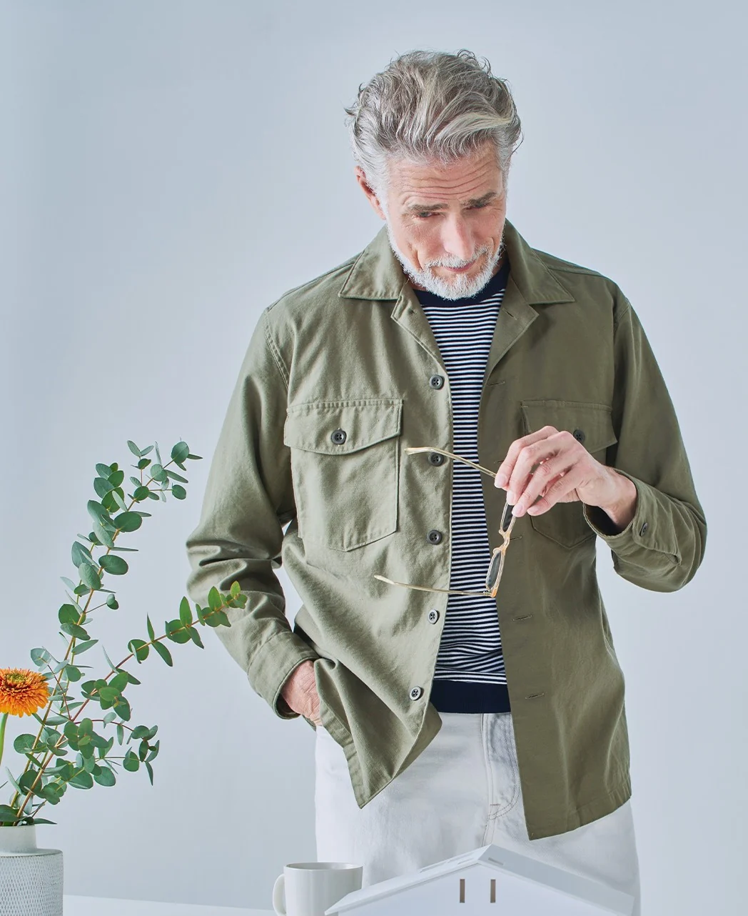 Cotton Back Satin Utility Shirt - Image 2