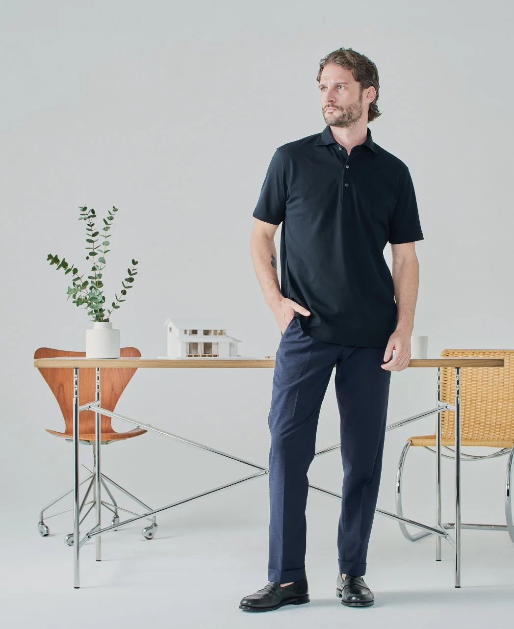 Piqué Polo Shirt Spread Collar - Image 3