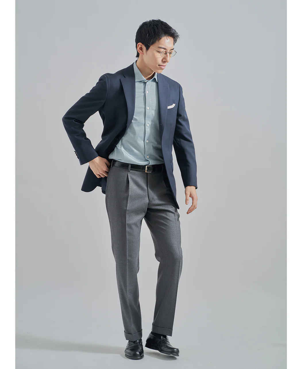 TOKYO SLIM FIT - Spread J-Tech Stretch EASY CARE High-Gauge Jacquard - Image 33