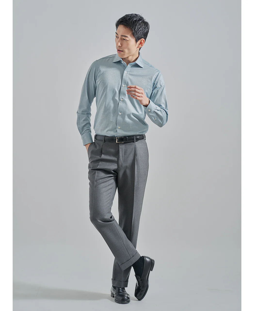 TOKYO SLIM FIT - Spread J-Tech Stretch EASY CARE High-Gauge Jacquard - Image 34
