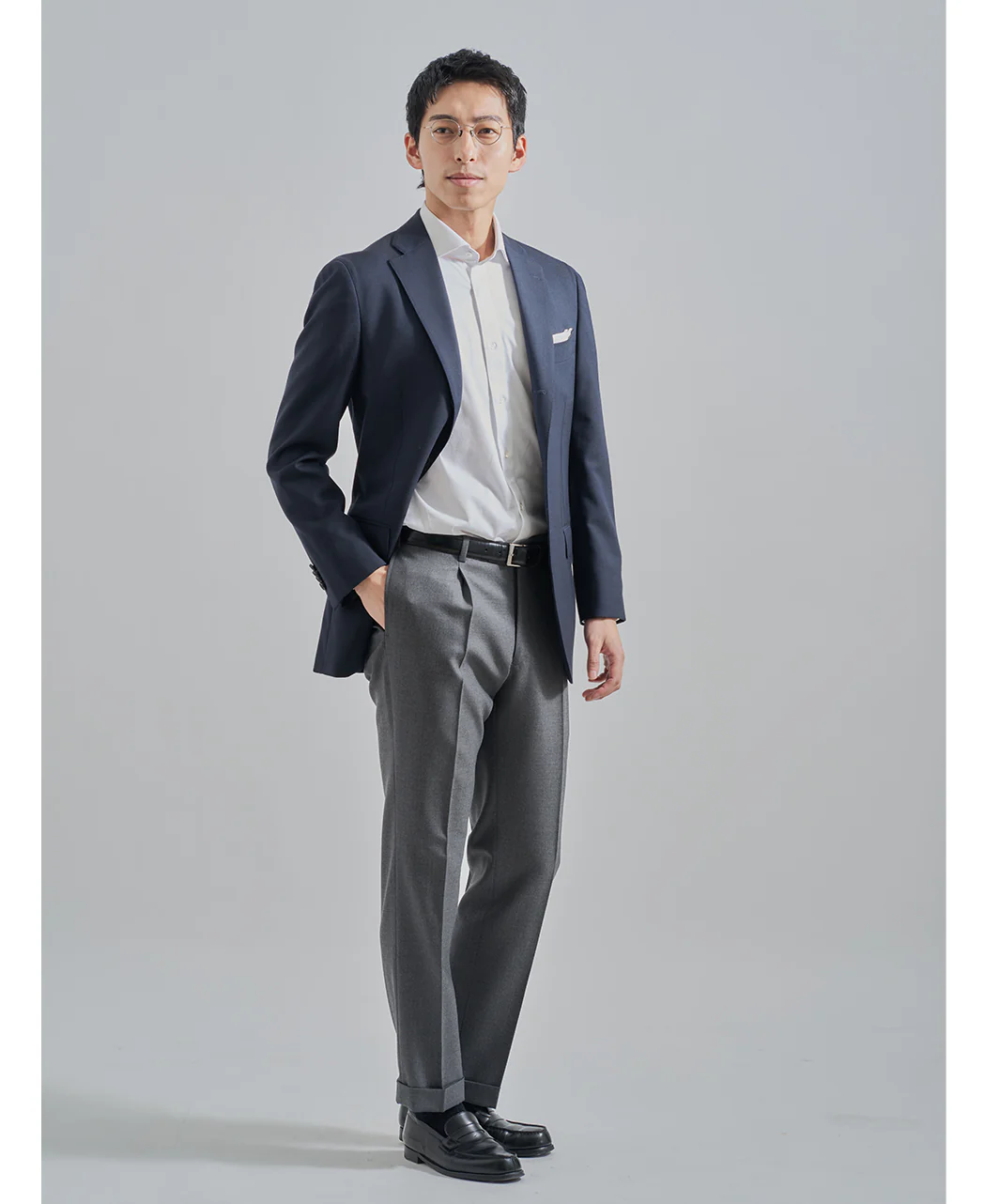 TOKYO SLIM FIT - Spread J-Tech Stretch EASY CARE High-Gauge Jacquard - Image 6