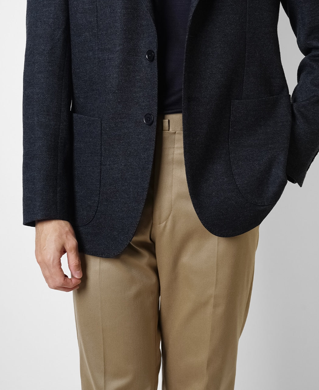Flat-front Easy-care chino pants - Image 2