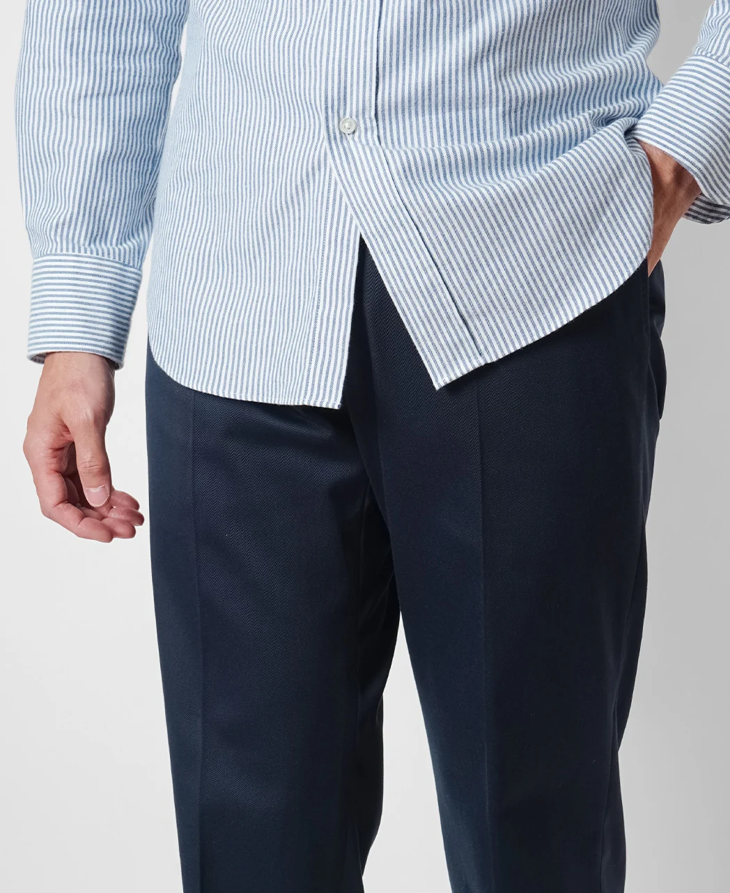Flat-front Easy-care chino pants - Image 8