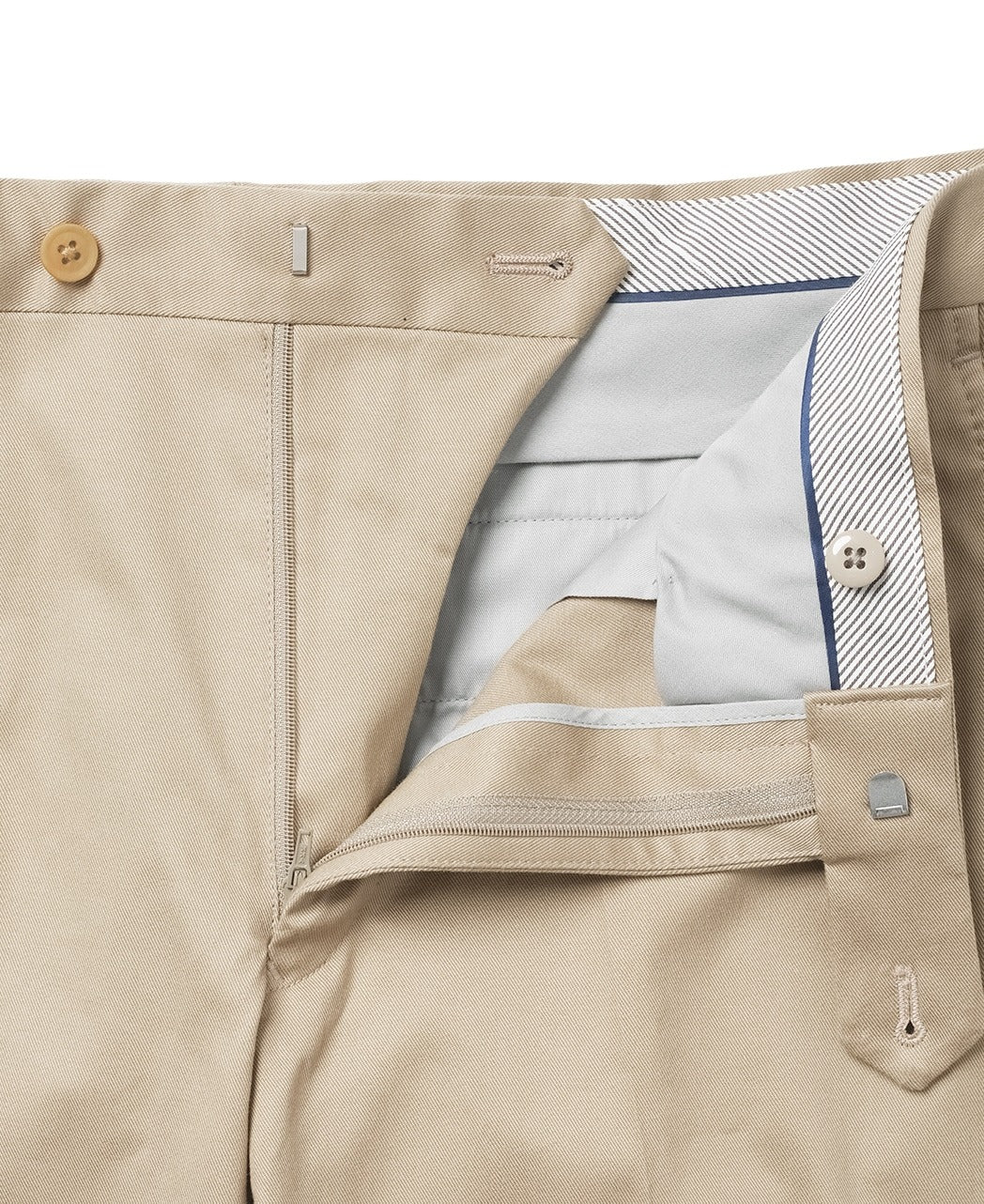 Flat-Front Stretch Pants Cotton - Image 12