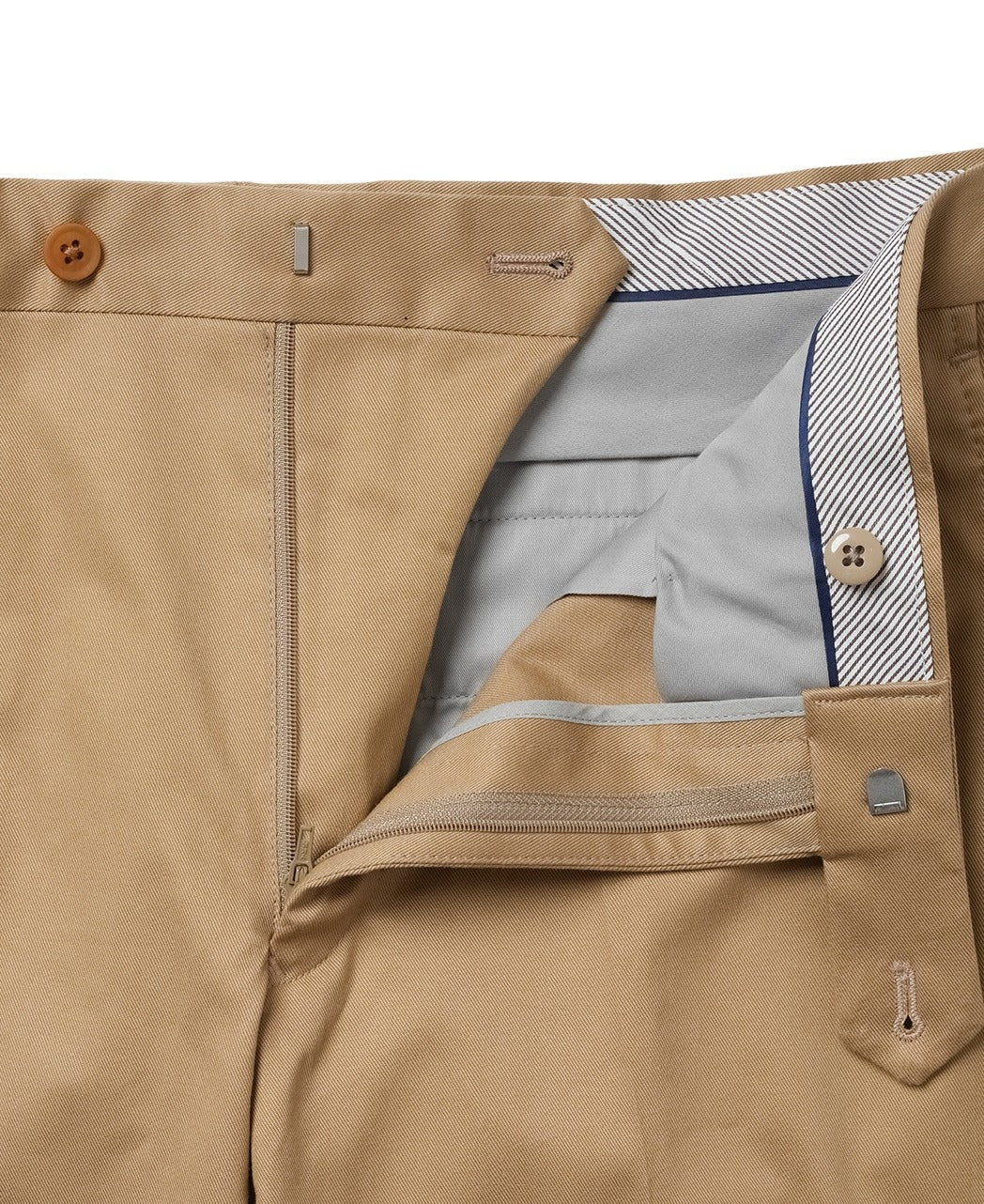 Flat-Front Stretch Pants Cotton - Image 7