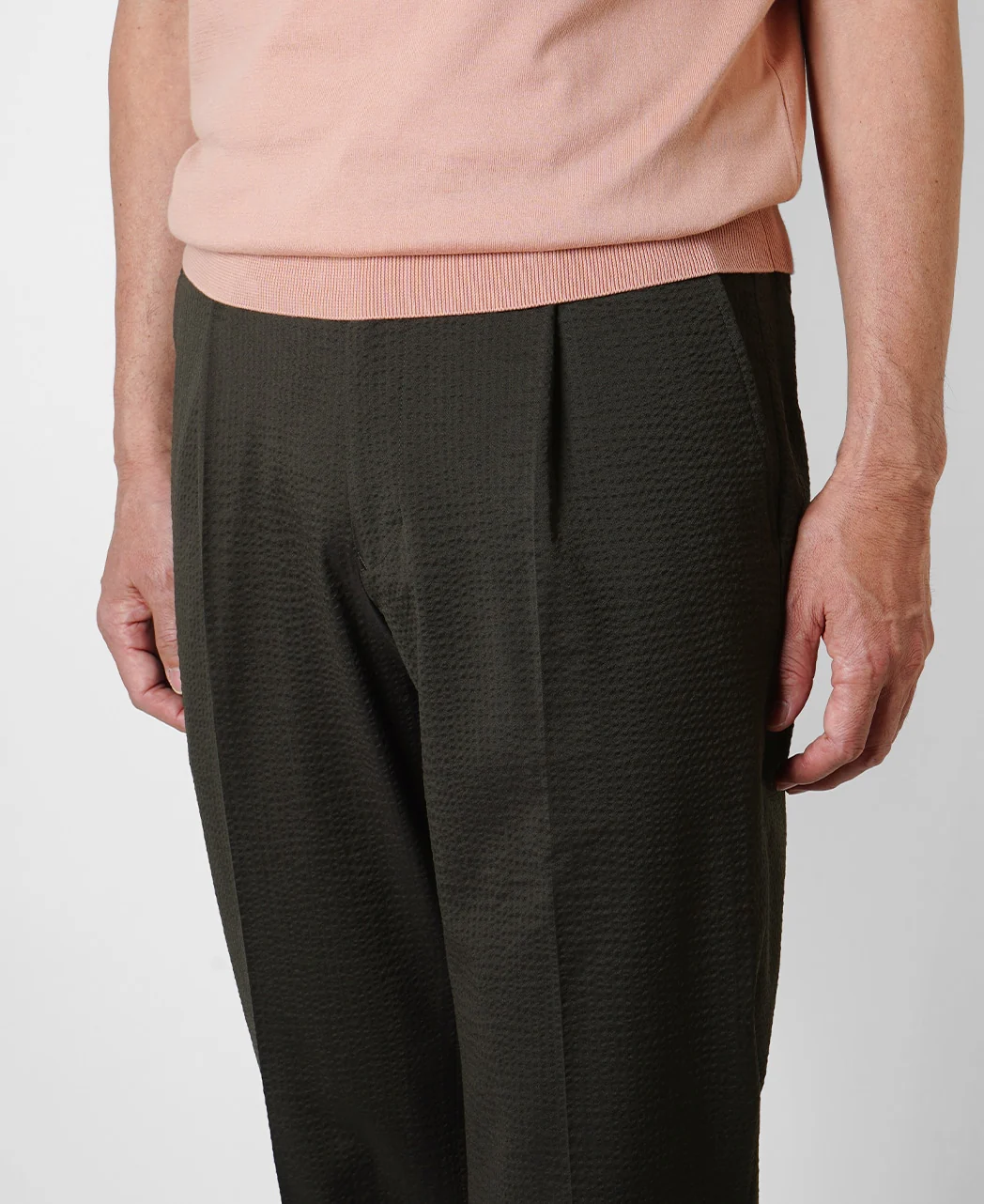 Drawcord Slacks Seersucker - Image 14