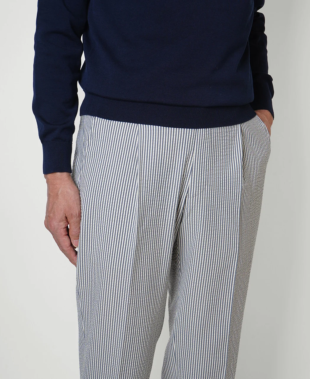 Drawcord Slacks Seersucker - Image 2