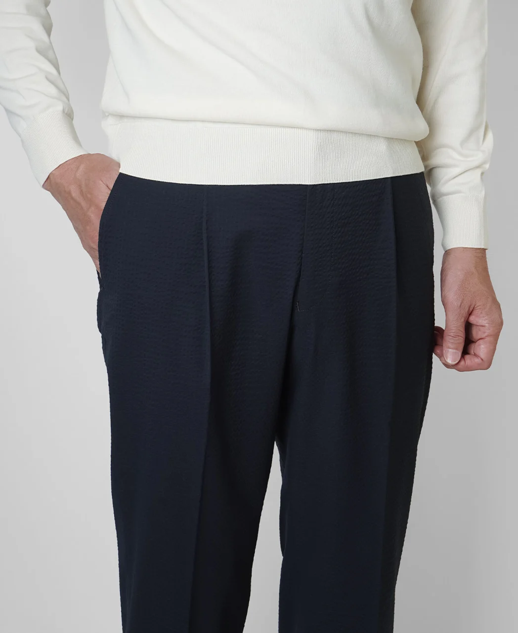 Drawcord Slacks Seersucker - Image 8