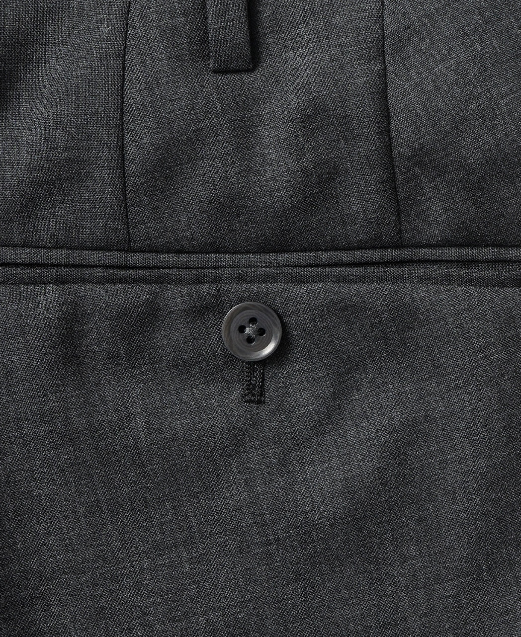 Flat-front wool trousers - Image 10