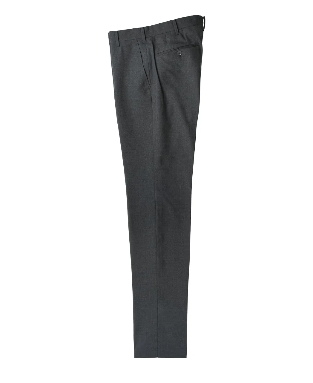 Flat-front wool trousers - Image 8