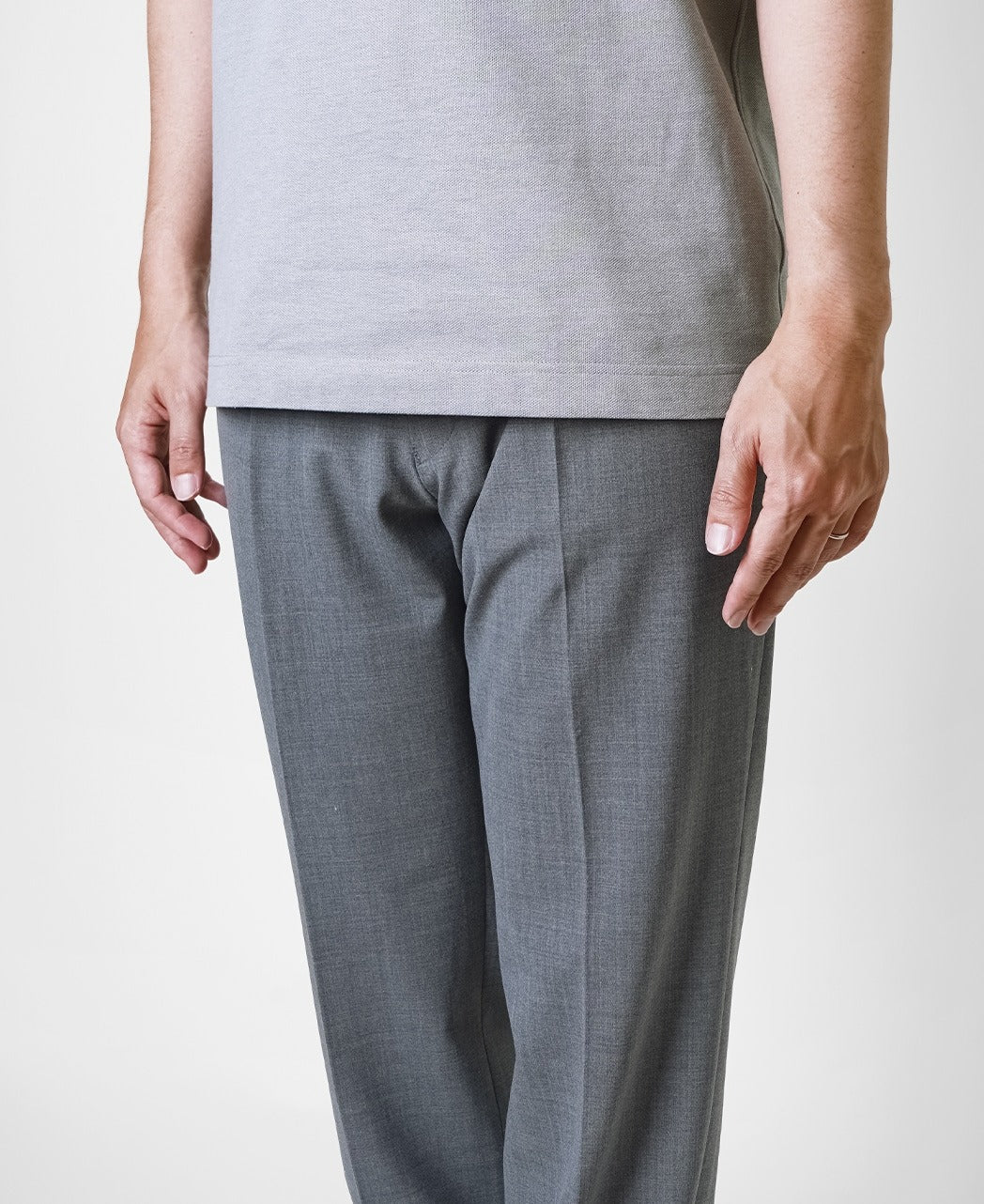 Drawcord Slacks Single Pleat - Image 2
