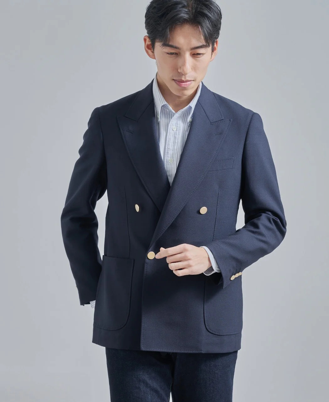 4-Button Wool Double Jacket - Image 2