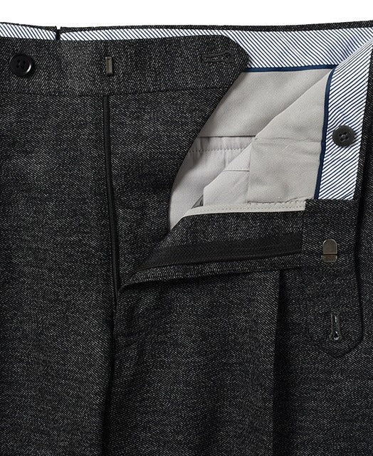 Wool Stretch Slacks (Single Pleat) Jersey Fabric - Image 4