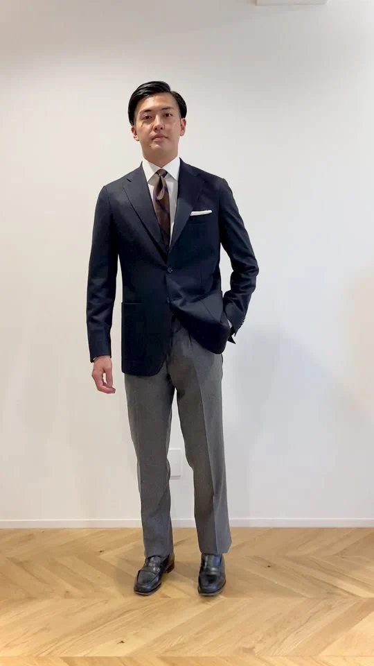 Wool Slacks Stretch Flannel single pleat - Image 3