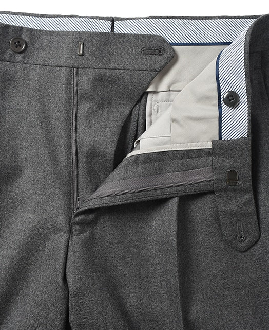 Wool Slacks Stretch Flannel single pleat - Image 4