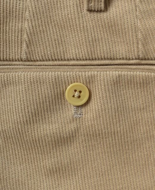 Cotton pants Fine-wale corduroy single pleat - Image 11