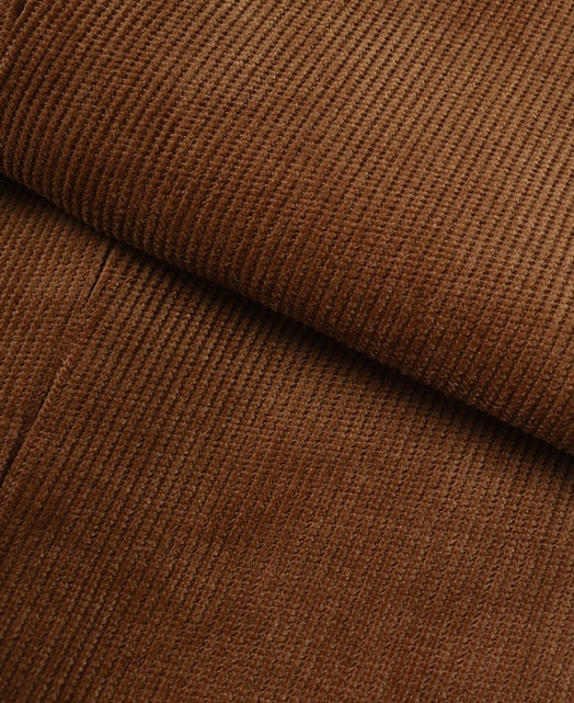 Cotton pants Fine-wale corduroy single pleat - Image 2
