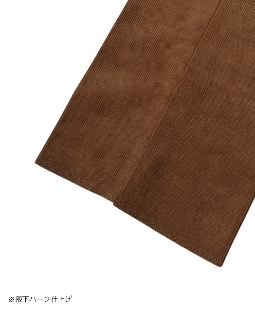 Cotton pants Fine-wale corduroy single pleat - Image 5
