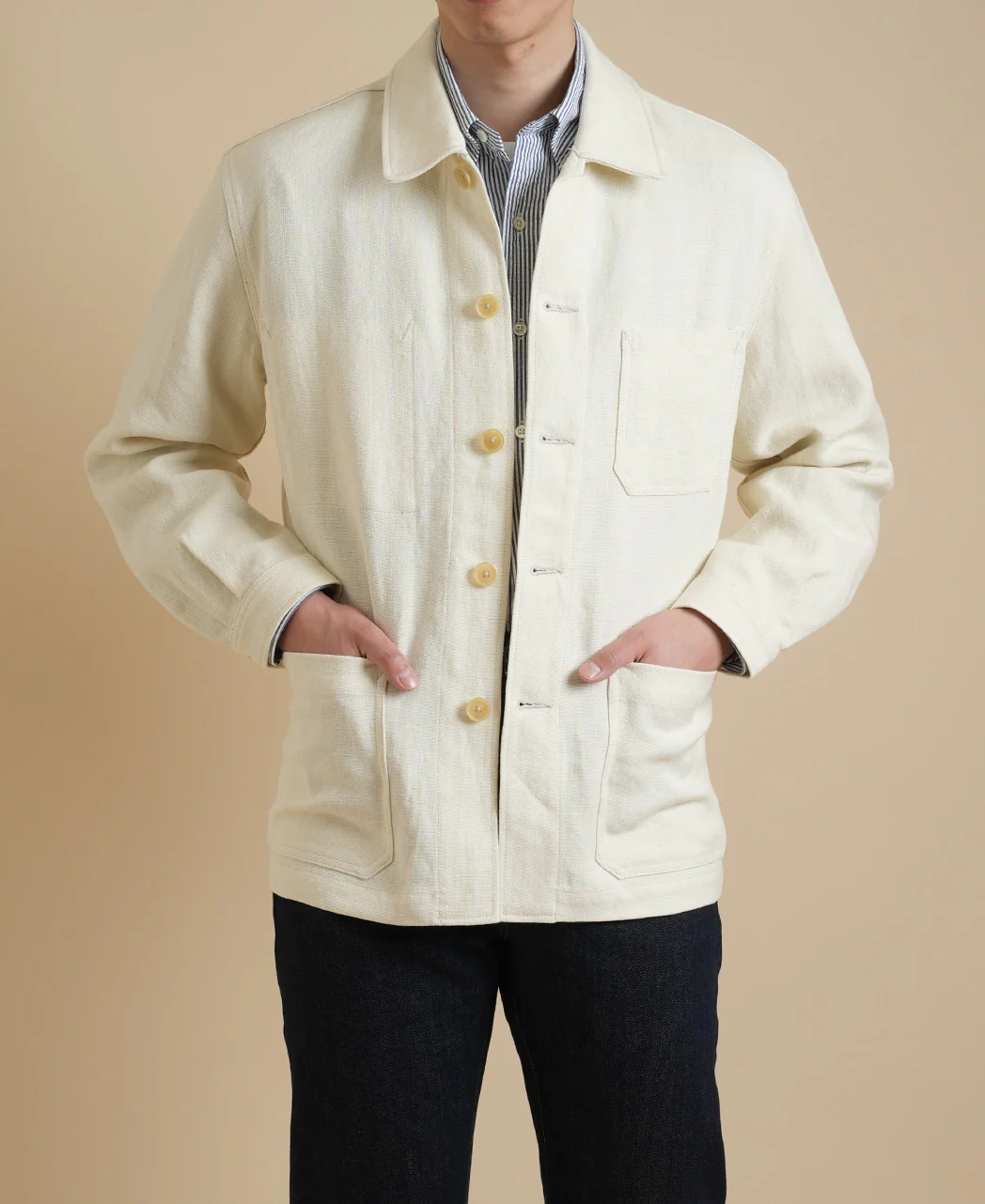 FRENCH WORK JACKET LINEN CANVAS - Image 11