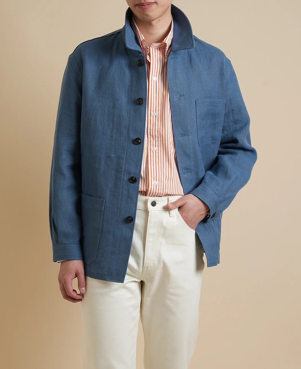 FRENCH WORK JACKET LINEN CANVAS - Image 3