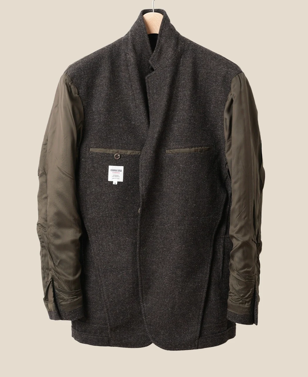 Unstructured Ivy Blazer Brown Tweed - Image 3