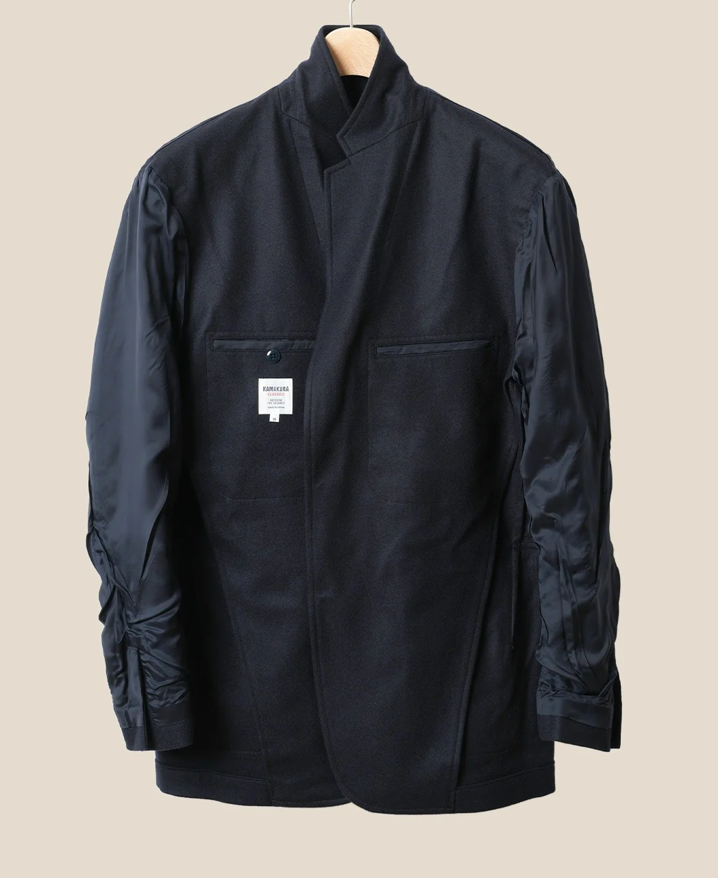 Unstructured Ivy Blazer Navy Flannel - Image 3