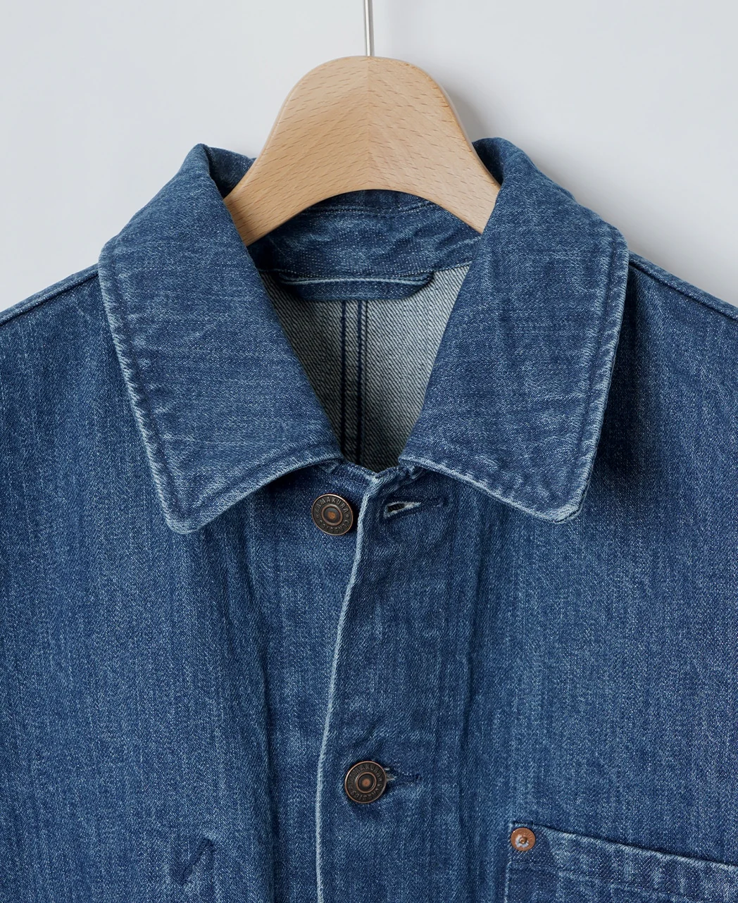 Denim French Work Jacket - Image 4